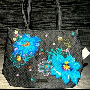 Vera Bradley Small Vera Tote Denim Navy